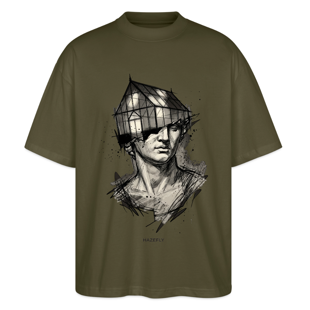GREEN MIND Unisex Oversized Bio-T-Shirt - Khaki