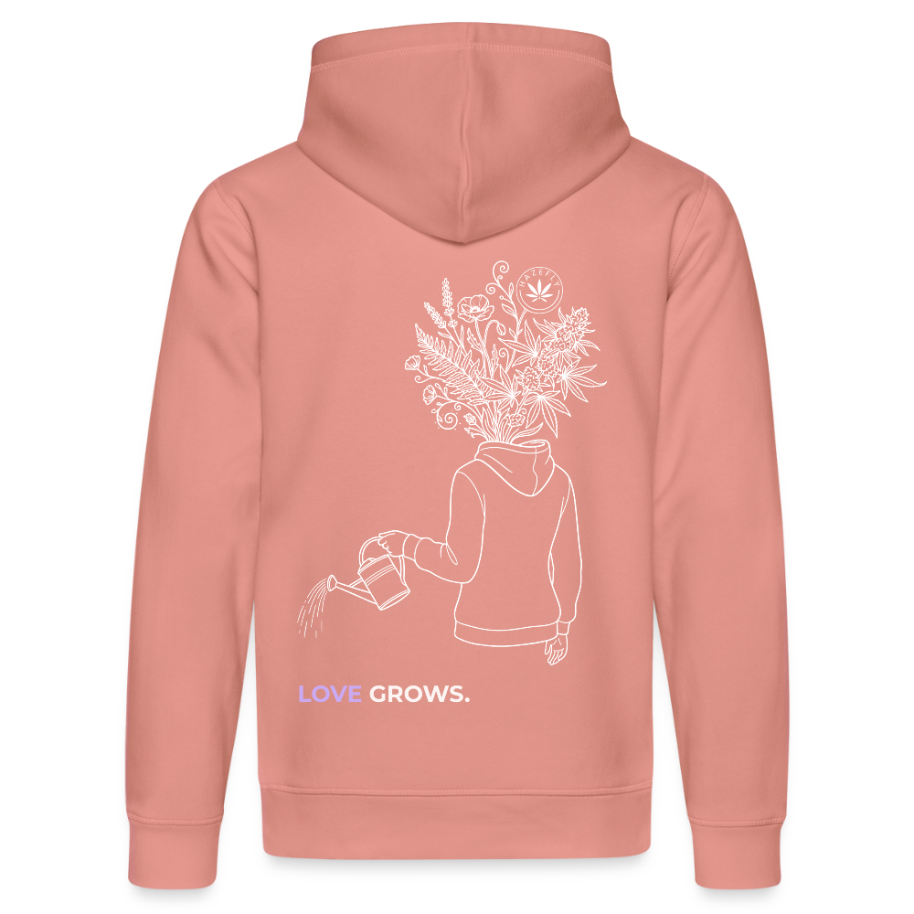 LOVE GROWS I Unisex Bio-Hoodie - Altrosa