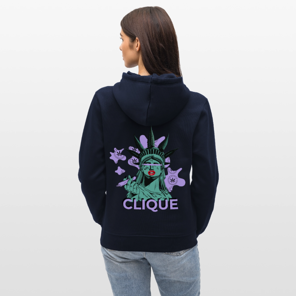 420 CLIQUE Unisex Bio-Hoodie - French Navy