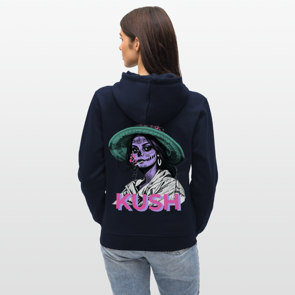 LA CATRINA KUSH Unisex Bio-Hoodie - French Navy