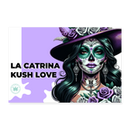 LA CATRINA KUSH LOVE Poster 60x40 cm - Weiß