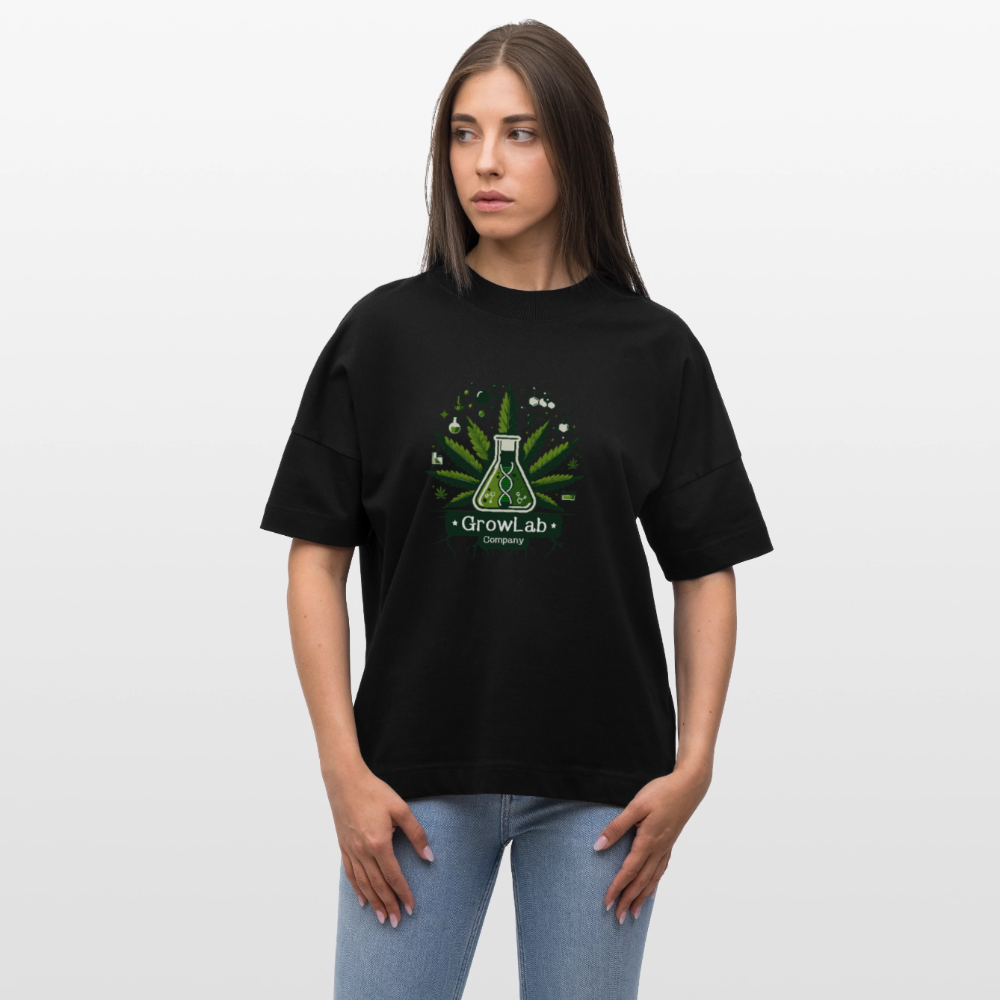 GLOW GARDEN WITH GROWLAB Oversized Unisex Bio T-Shirt - Schwarz