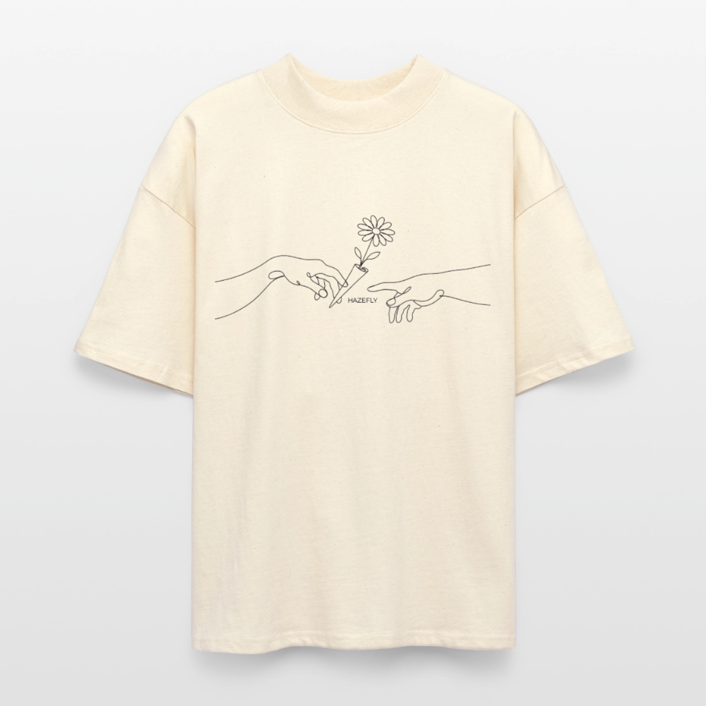 PASS IT Oversized Unisex Bio T-Shirt - Natur