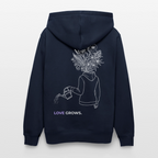 LOVE GROWS I Unisex Bio-Hoodie - French Navy