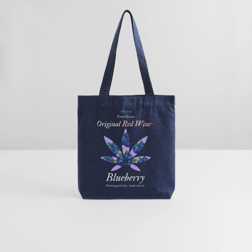 TRUE BERRY recycelter Heavyweight Stoffbeutel - melange Blue