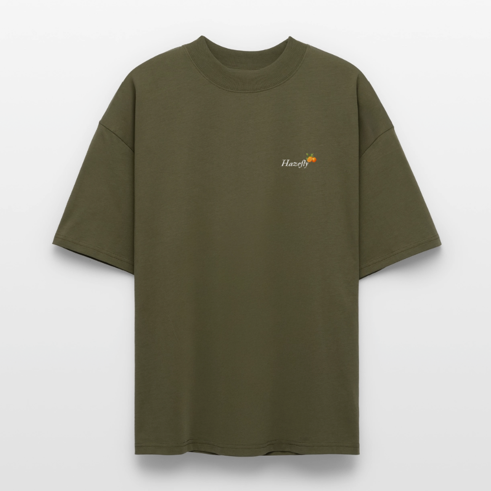TRUE ORANGE Oversized Unisex Bio T-Shirt - Khaki