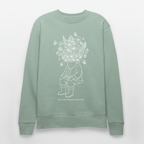 NOT HIGH ENOUGH Unisex Bio-Sweatshirt - Helles Graugrün