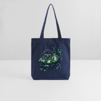GLOW GARDEN WITH GROWLAB recycelter Heavyweight Stoffbeutel - melange Blue