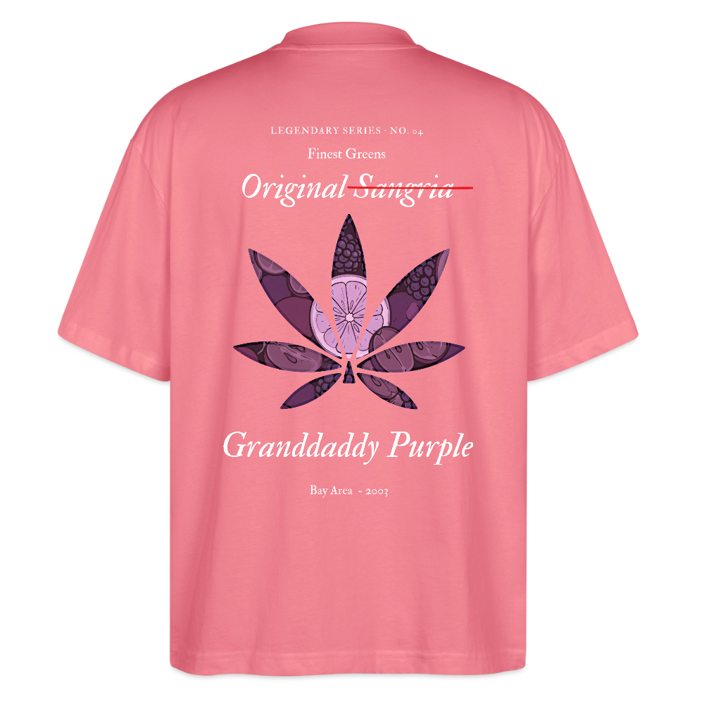 TRUE GRAPE Oversized Unisex Bio T-Shirt - Pink 