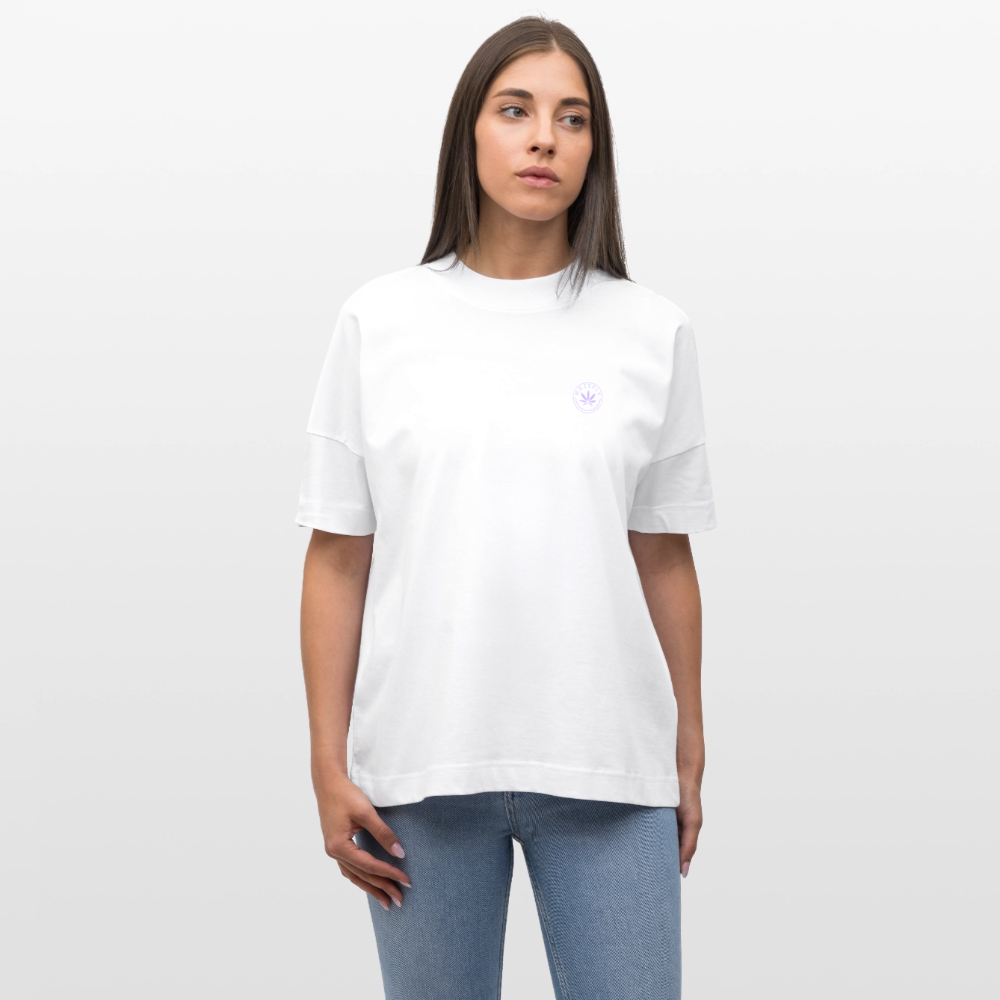 420 CLIQUE Oversized Unisex Bio T-Shirt - Weiß