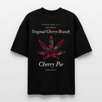 TRUE CHERRY Oversized Unisex Bio T-Shirt - Schwarz