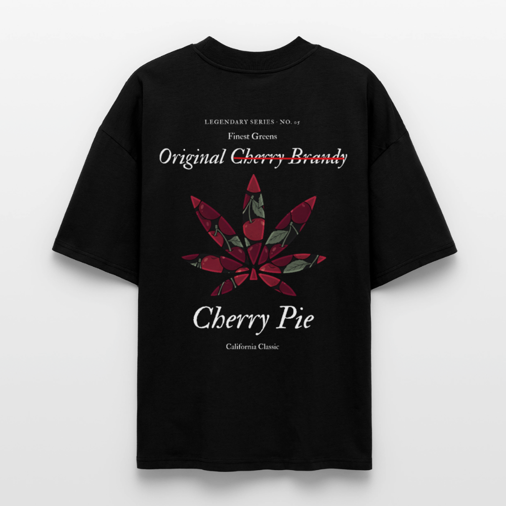 TRUE CHERRY Oversized Unisex Bio T-Shirt - Schwarz