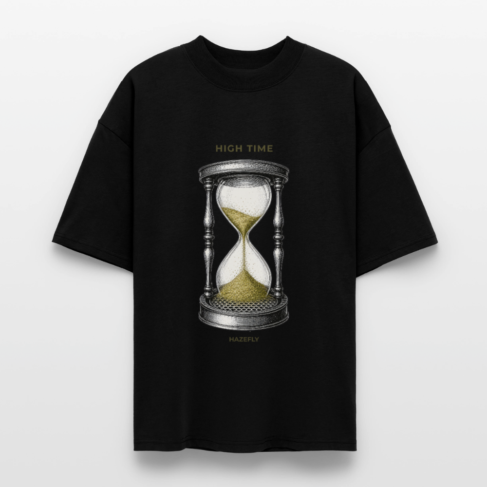 HIGH TIME Unisex Oversized Bio-T-Shirt - Schwarz