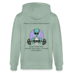 GREEN CULT Unisex Bio-Kapuzenjacke - Helles Graugrün