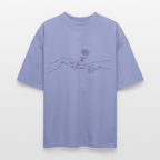 PASS IT Oversized Unisex Bio T-Shirt - Violett