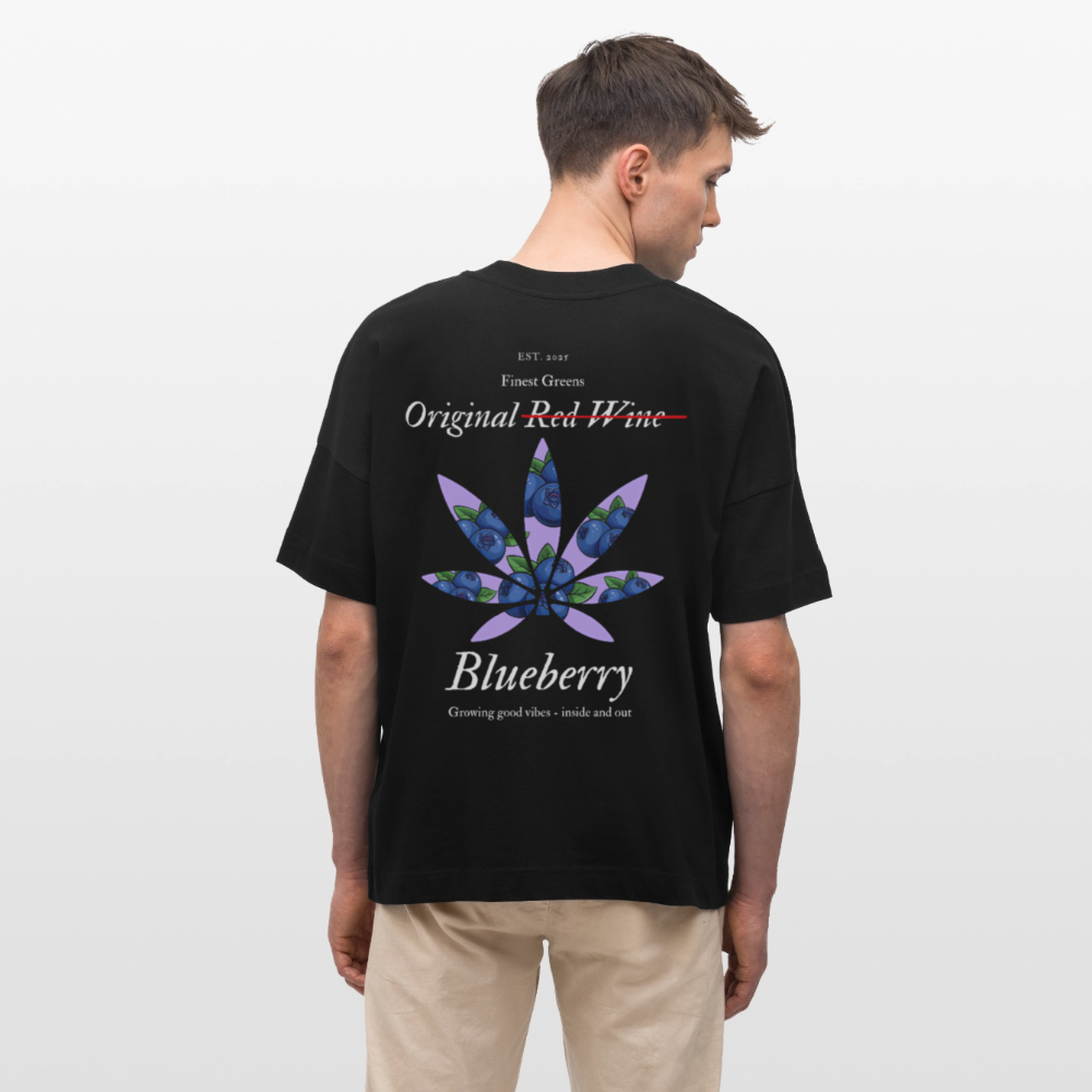 TRUE BERRY Oversized Unisex Bio T-Shirt - Schwarz