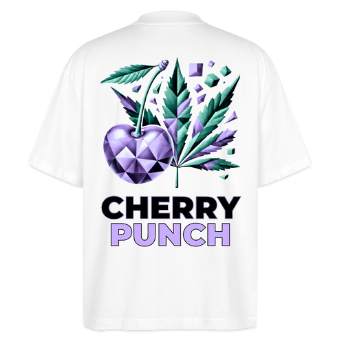 CHERRY PUNCH Oversized Unisex Bio T-Shirt - Weiß