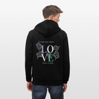 GROW. CHILL. REPEAT. Unisex Bio-Kapuzenjacke - Schwarz