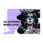 LA CATRINA KUSH LOVE Poster 90x60 cm - Weiß
