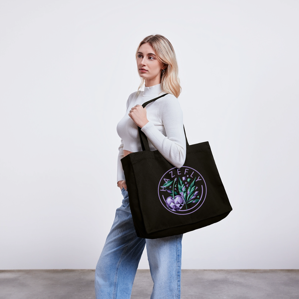 CHERRY PUNCH recycelter Shopping Bag - Schwarz