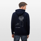LOVE GROWS I Unisex Bio-Kapuzenjacke - Navy
