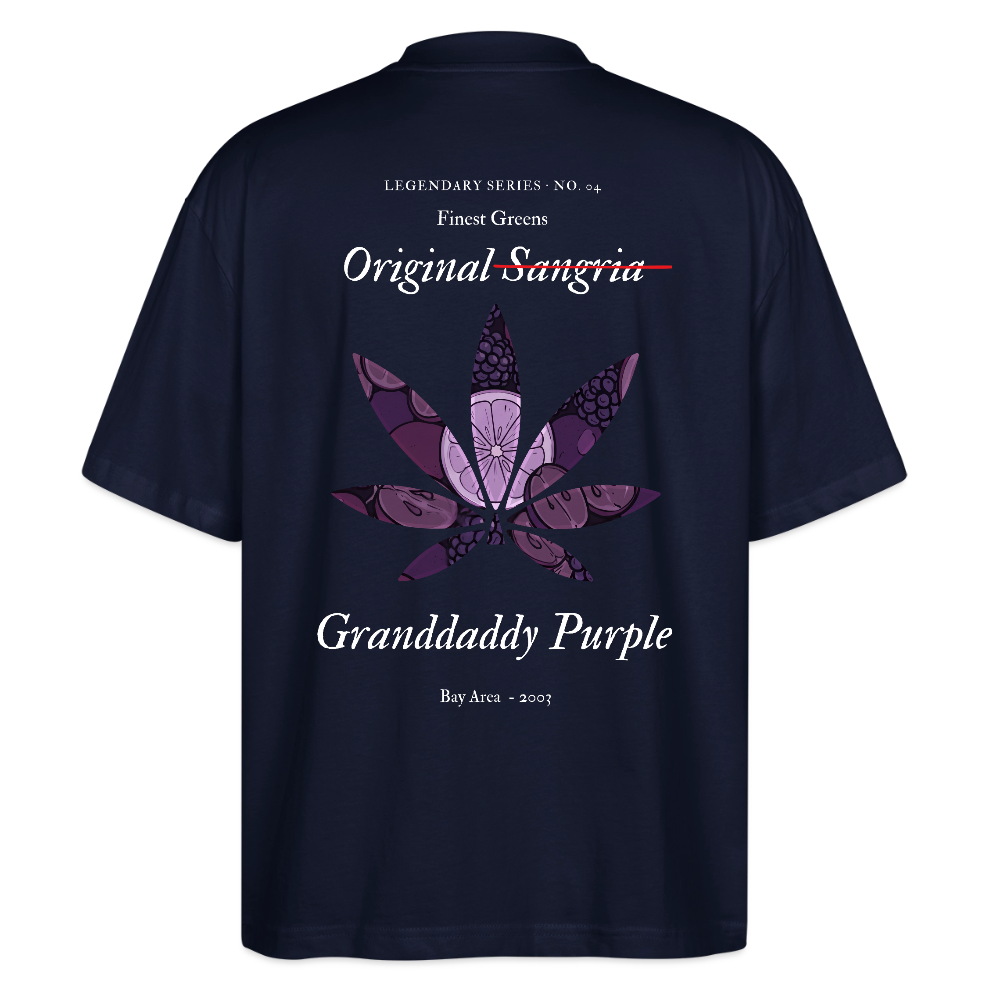 TRUE GRAPE Oversized Unisex Bio T-Shirt - Navy
