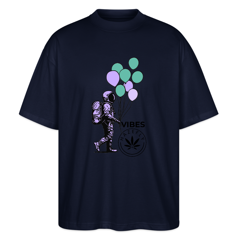 GALACTIC JOURNEY Oversized Unisex Bio T-Shirt - Navy