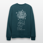 NOT HIGH ENOUGH Unisex Bio-Sweatshirt - Dunkles Petrol