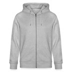 GREEN CULT Unisex Bio-Kapuzenjacke - Grau meliert