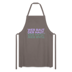 WER BAUT Kochschürze - Grau
