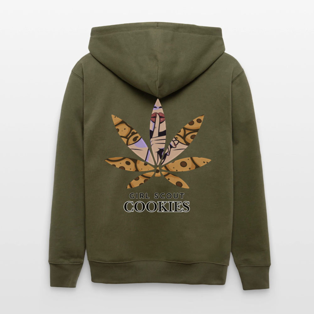 GIRL SCOUT COOKIES Unisex Bio-Kapuzenjacke - Khaki