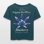 TRUE BERRY Relaxed Frauen Bio-T-Shirt - Dunkles Petrol