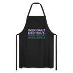 WER BAUT Kochschürze - Schwarz