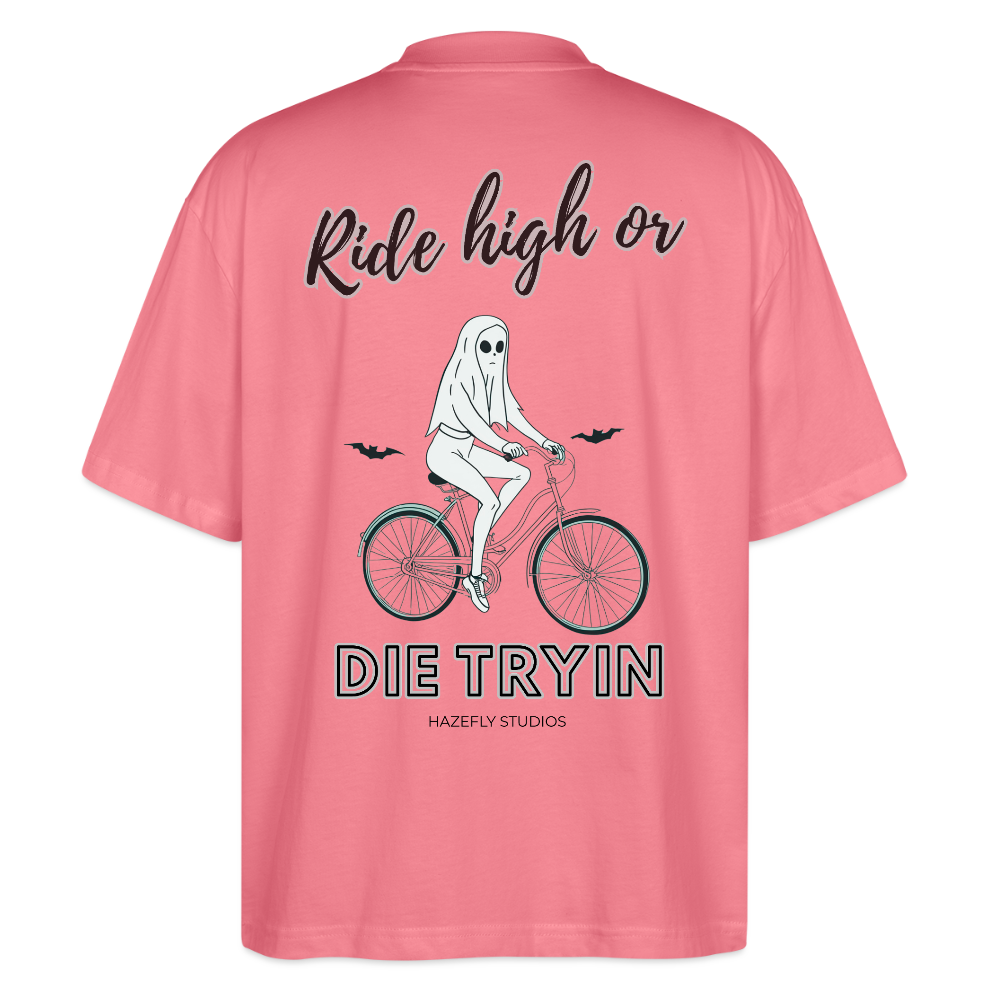 RIDE HIGH Oversized Unisex Bio T-Shirt - Pink 