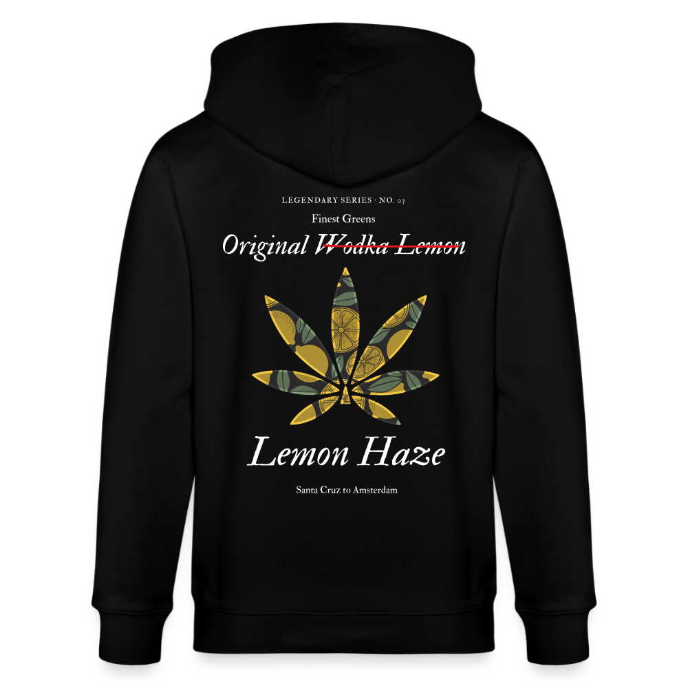 TRUE LEMON Unisex Bio-Kapuzenjacke - Schwarz