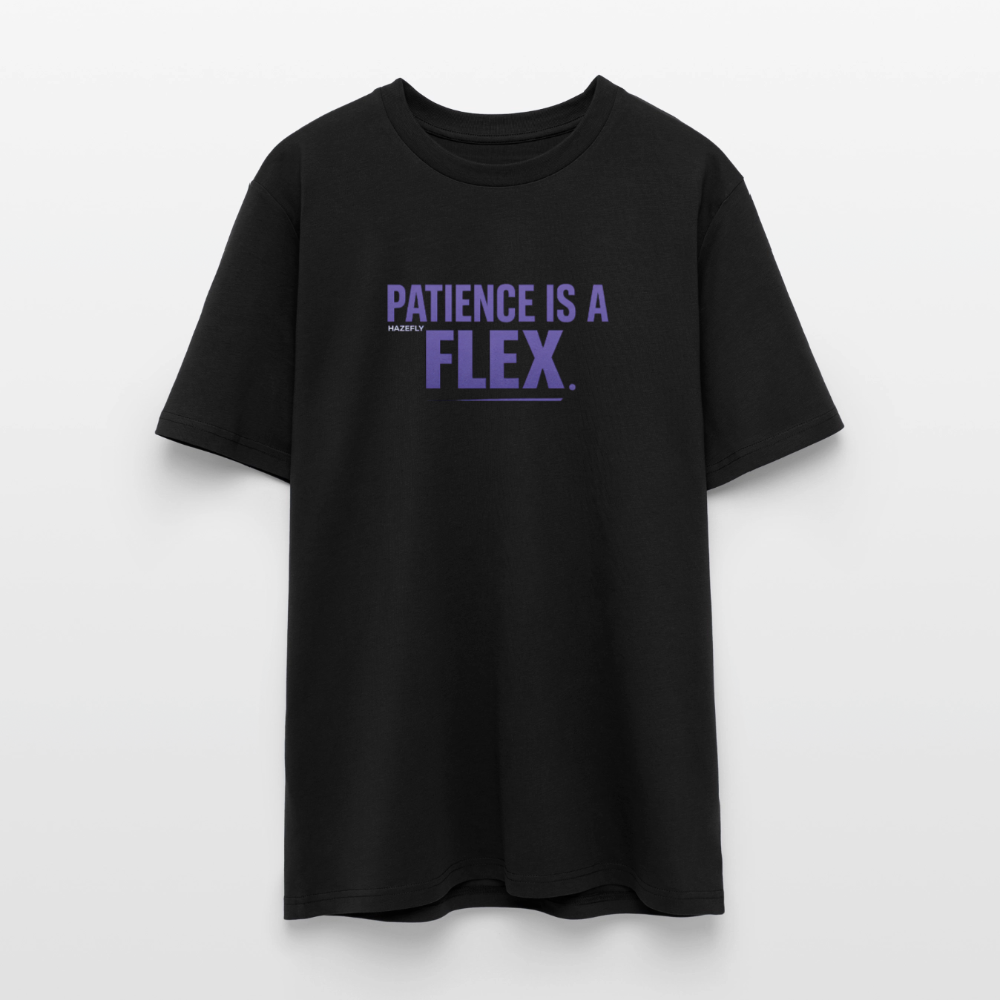 PATIENCE IS A FLEX Unisex Bio-T-Shirt - Schwarz