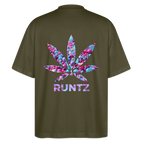 RUNTZ Oversized Unisex Bio T-Shirt - Khaki