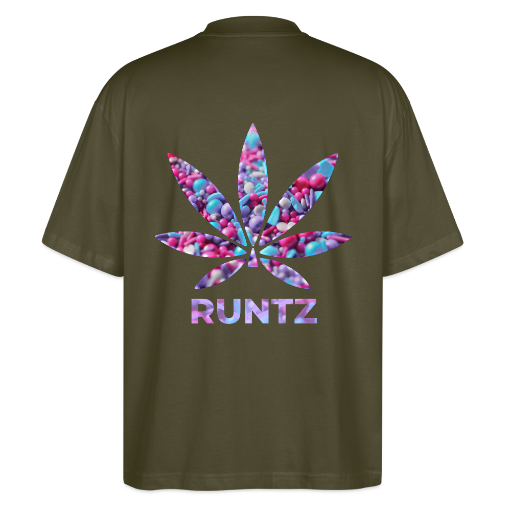 RUNTZ Oversized Unisex Bio T-Shirt - Khaki