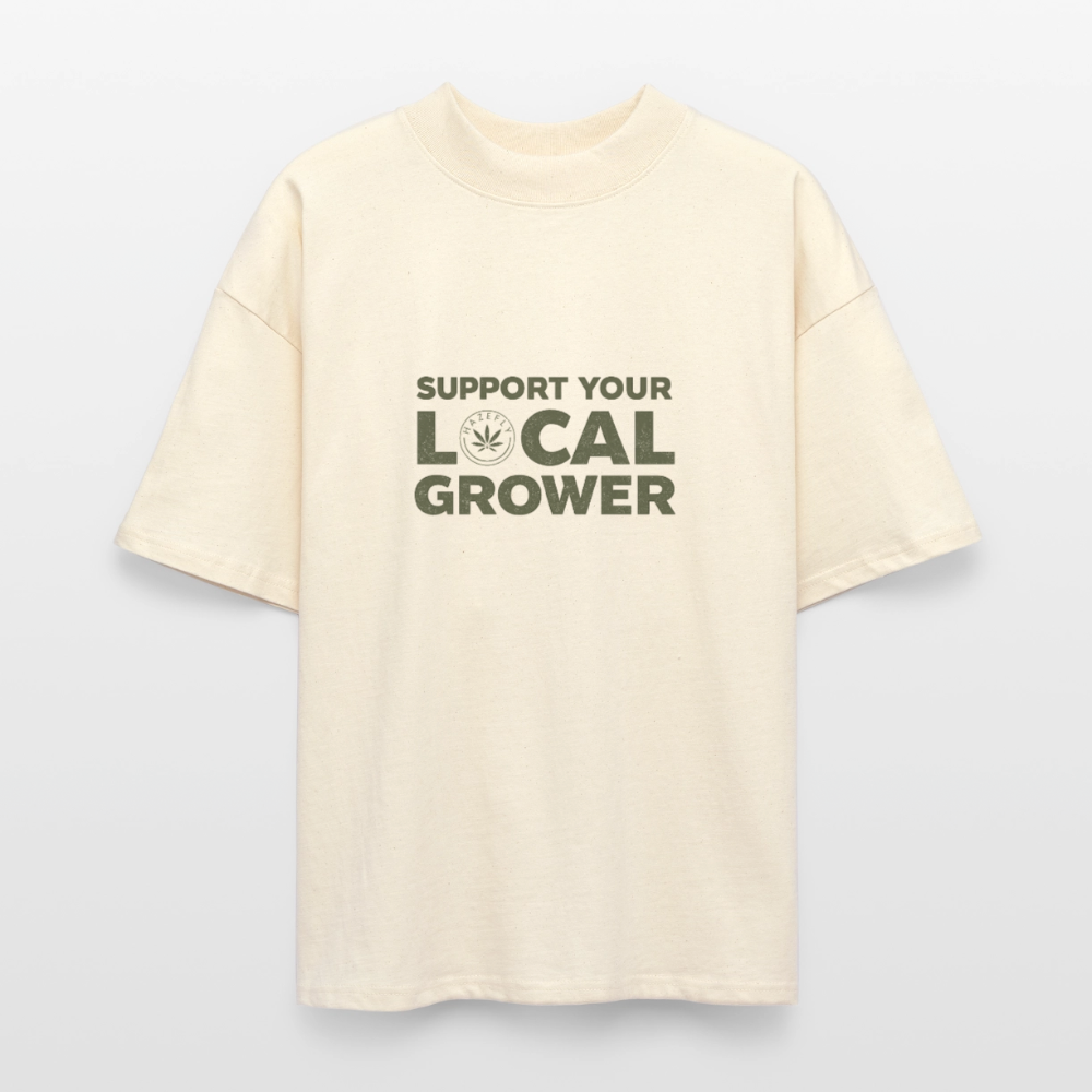 LOCAL GROWER Oversized Unisex Bio T-Shirt - Natur