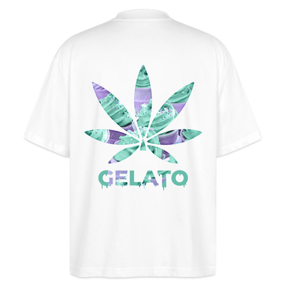 GELATO Oversized Unisex Bio T-Shirt - Weiß