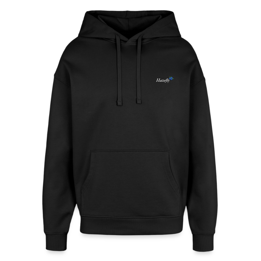 TRUE BERRY Oversized Unisex Bio-Hoodie - Schwarz