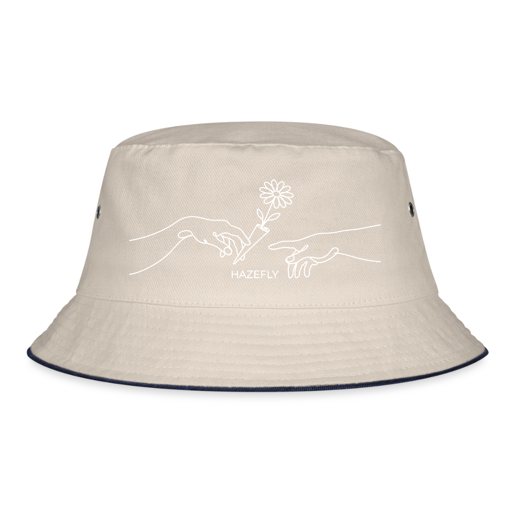 PASS IT Fischerhut - Natur/Navy