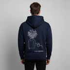 LOVE GROWS II Unisex Bio-Hoodie - Navy