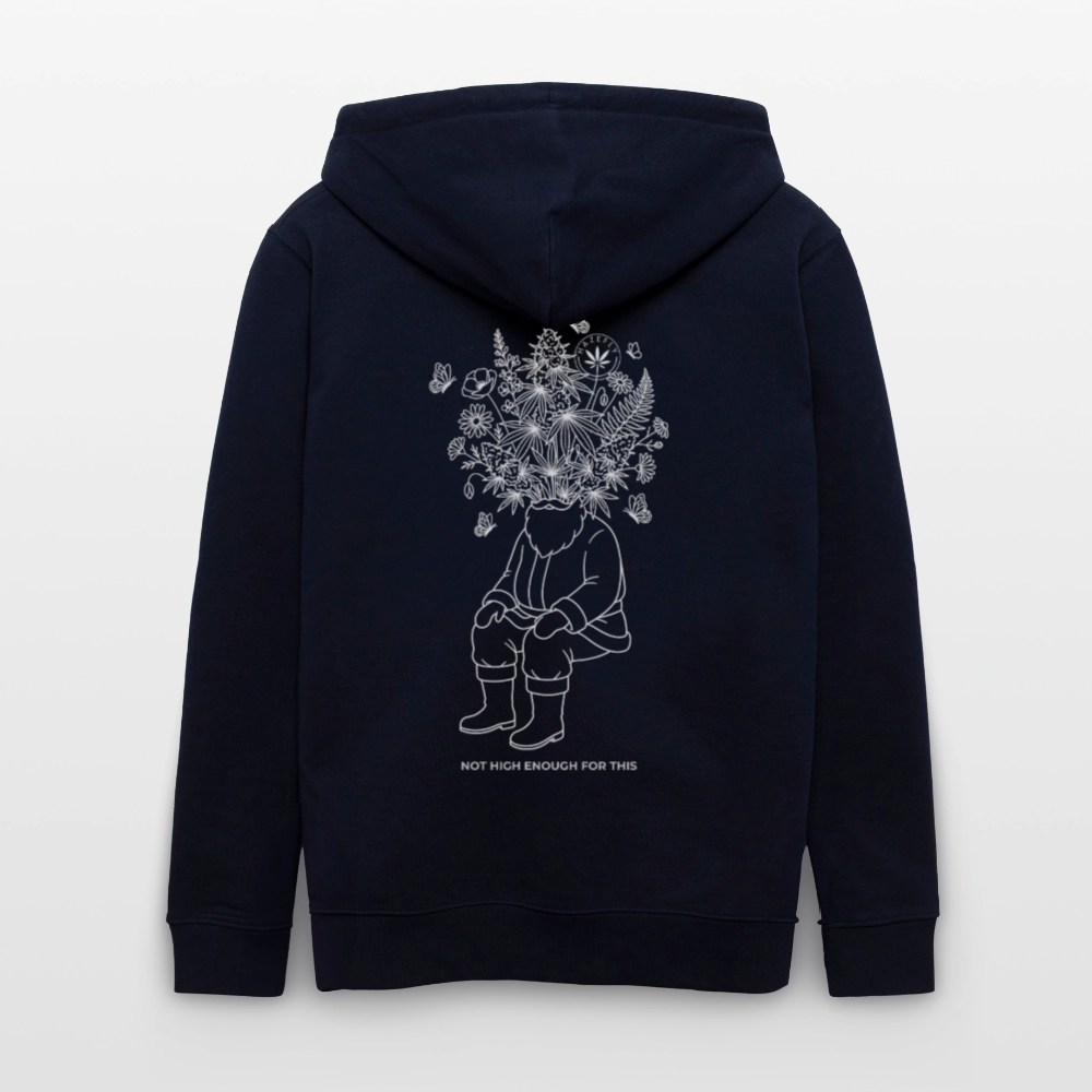 NOT HIGH ENOUGH Unisex Bio-Kapuzenjacke - Navy