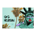 OG KUSH X 420 CLIQUE Poster 60x40 cm - Weiß