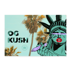 OG KUSH X 420 CLIQUE Poster 60x40 cm - Weiß