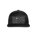 HOME GROW Snapback Cap - Schwarz/Schwarz
