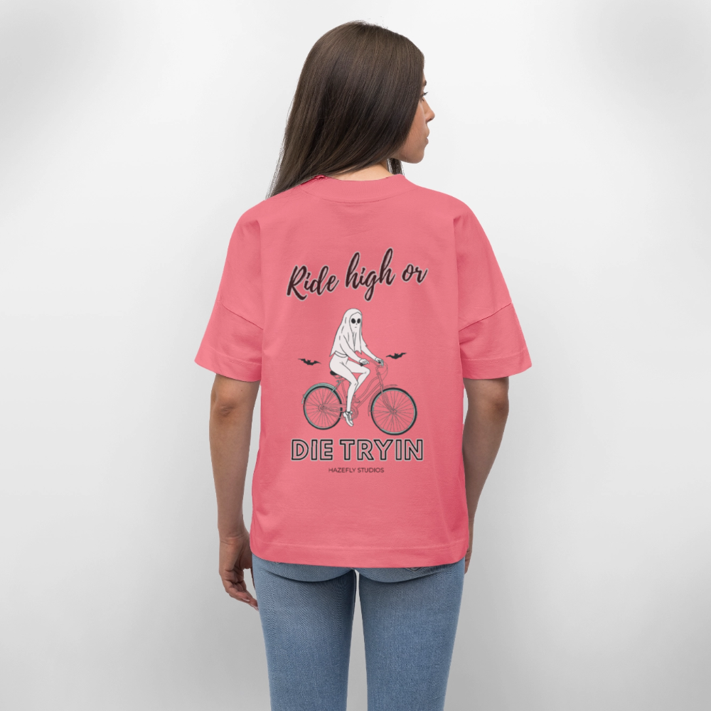 RIDE HIGH Oversized Unisex Bio T-Shirt - Pink 
