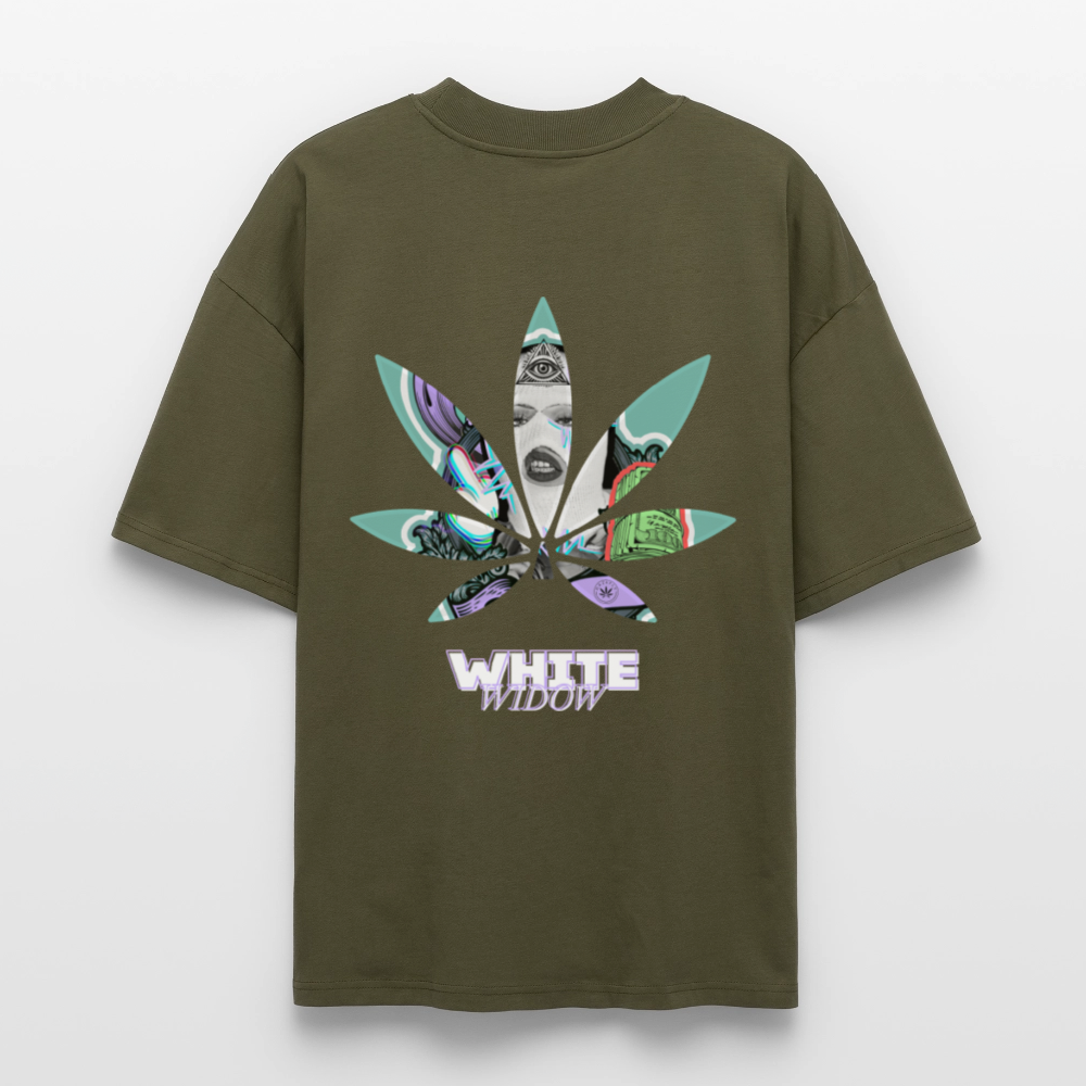 WHITE WIDOW Oversized Unisex Bio T-Shirt - Khaki