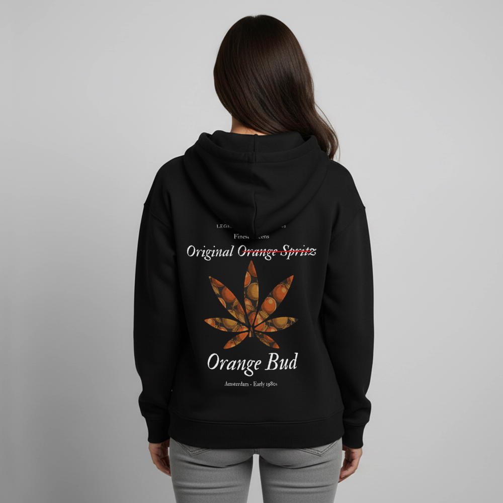 TRUE ORANGE Oversized Unisex Bio-Hoodie - Schwarz